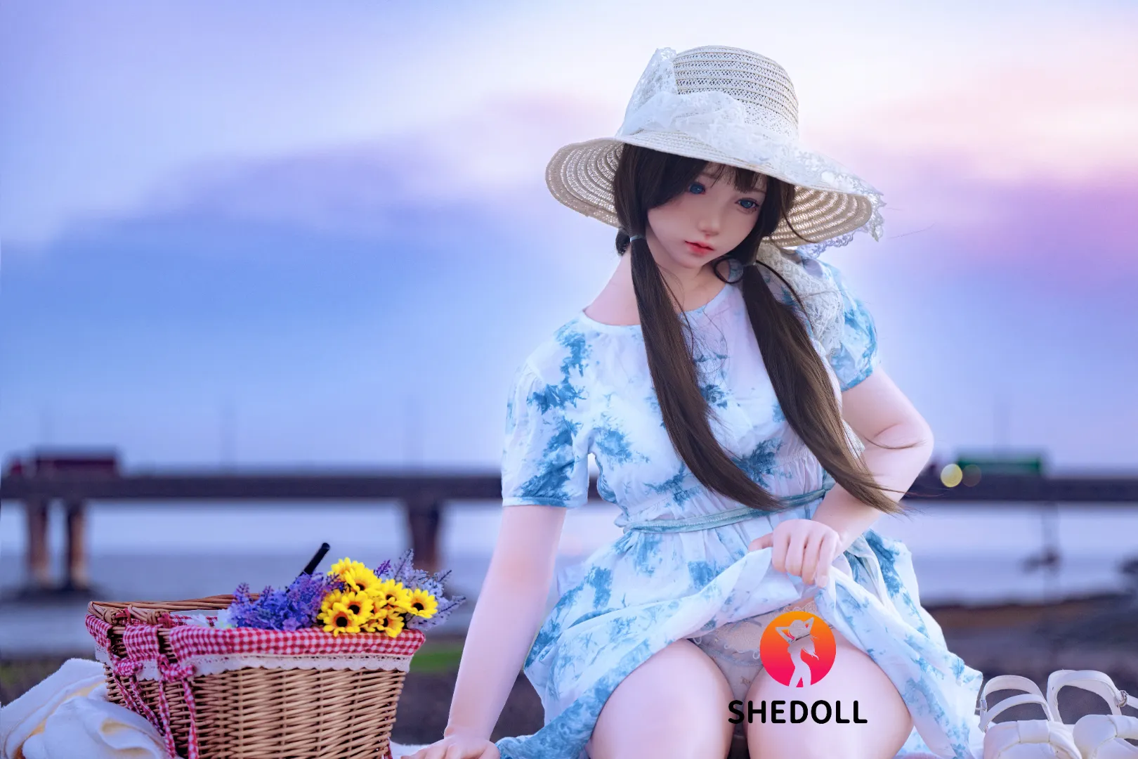 SHEDOLL Belle 150cm Patung Seks Silikon Premium